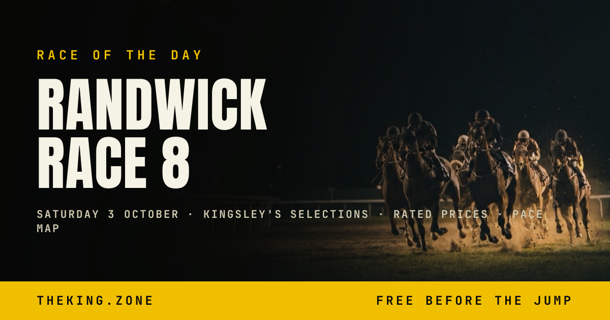 Randwick Race 8 Preview: Rated Prices, Tips And Top Four