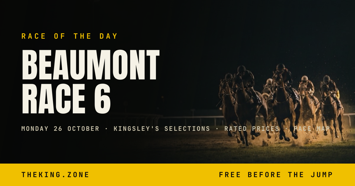 Beaumont Race 6 Preview: Rated Prices, Pace Map And Tips
